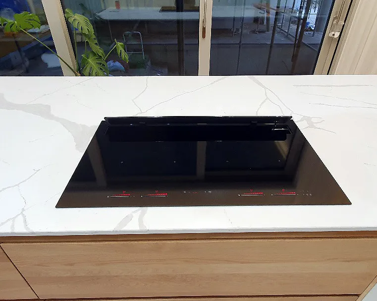 sirius כיריים אינדוקציה 90 ס"מ FLEX בשילוב קולט בנוי זכוכית שחורה תוצרת Sirius דגם S-ddh5 Shadow — תמונה 7