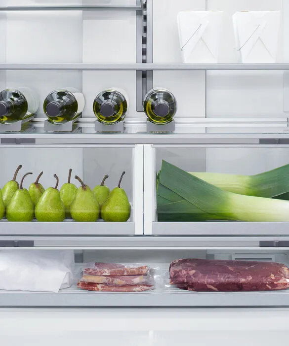 Fisher & Paykel מקרר אינטגרלי מקפיא תחתון 3 דלתות 90 ס"מ סדרה 7 יצרן קרח תוצרת FISHER&PAYKEL דגם RS90AU3 — תמונה 12