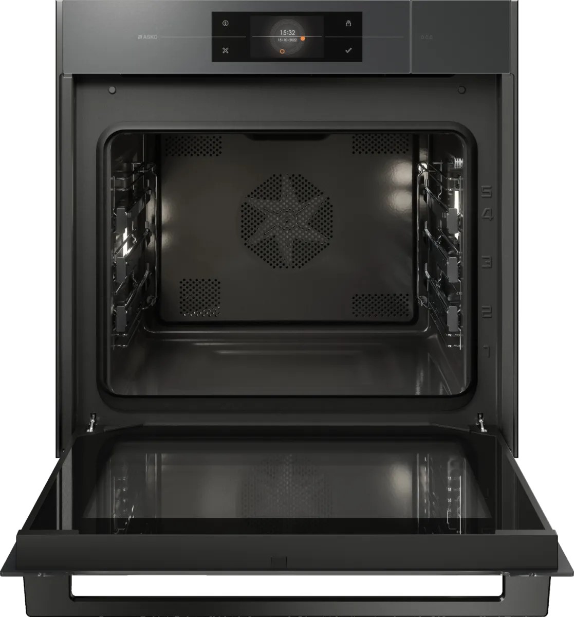 ASKO  תנור בנוי 60 ס"מ בישול באדים Pure Steam Sous Vide גימור אפור פנינה סדרת Elements Pearl Grey תוצרת ASKO דגם OCS8678GG — תמונה 9