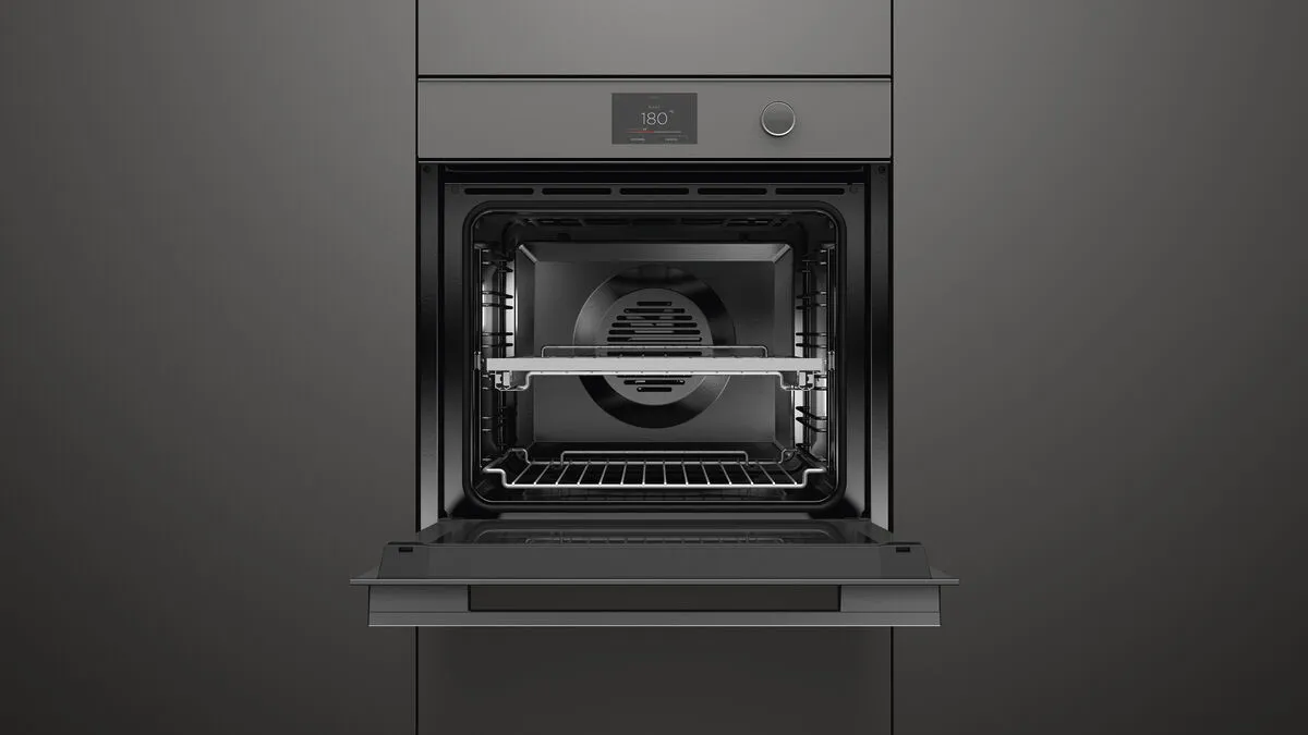 Fisher & Paykel תנור בנוי פירוליטי 60 ס"מ AirFry צג TFT גימור אפור סדרה 9 תוצרת FISHER&PAYKEL דגם OB60SMPTDG1 — תמונה 5