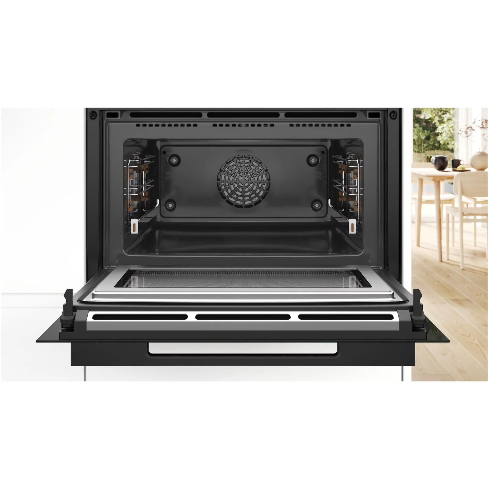 Bosch תנור בנוי פירוליטי 45 ס"מ משולב מיקרוגל שחור מלא סדרת Accent line מבית BOSCH דגם CMG978NB1 — תמונה 6