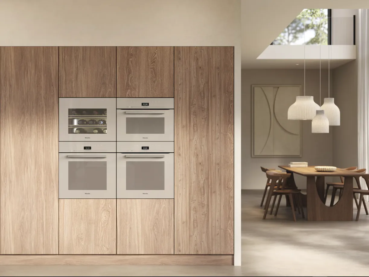 Miele תנור בנוי משולב מיקרו 45 ס"מ VITRO LINE תוצרת Miele דגם H 7440 BM Pearl beige — תמונה 6