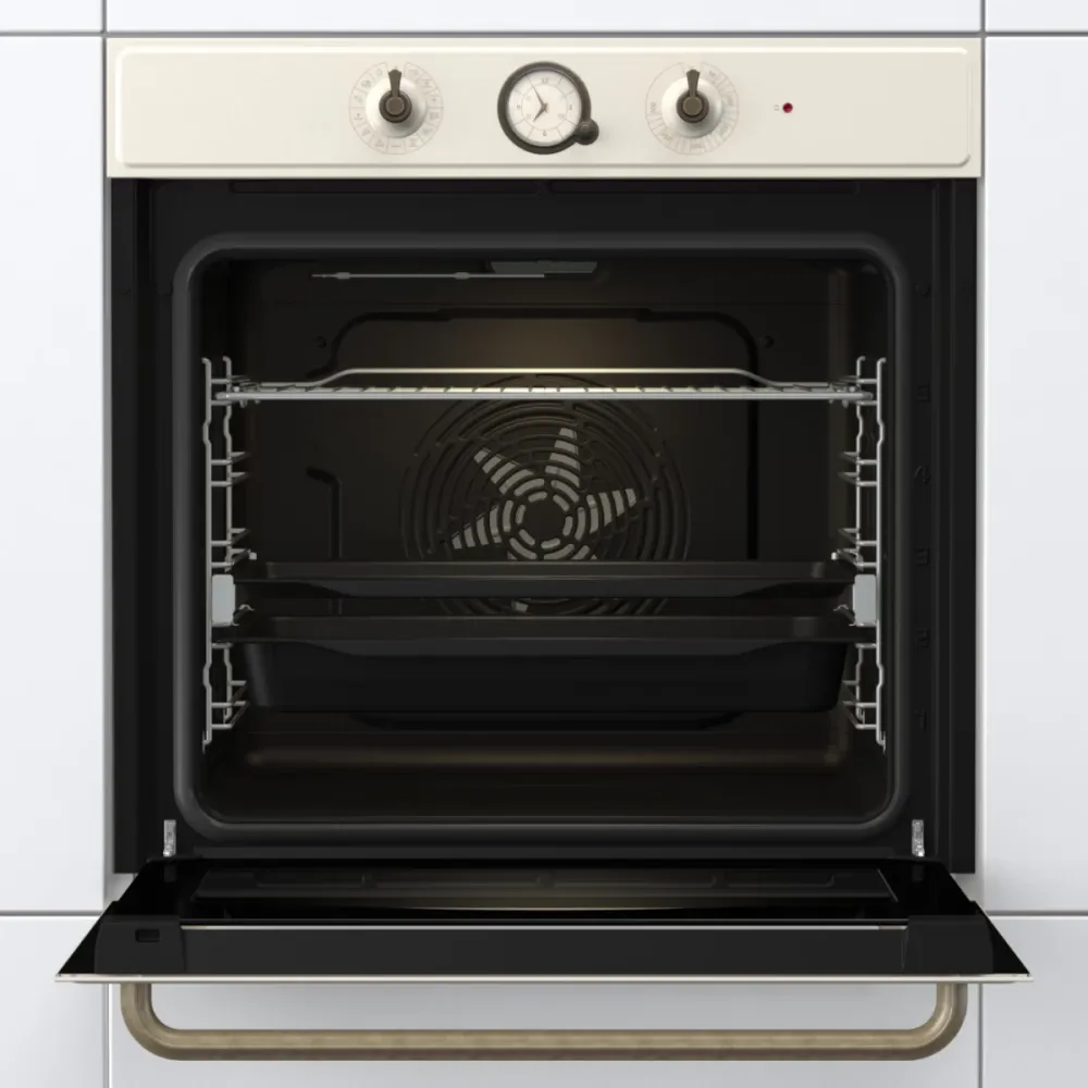 Gorenje תנור בנוי 60 ס''מ אפייה בלחות ExtraSteam  גימור שמנת 77 ליטר AirFry תוצרת Gorenje דגם BOS67372CLI — תמונה 3