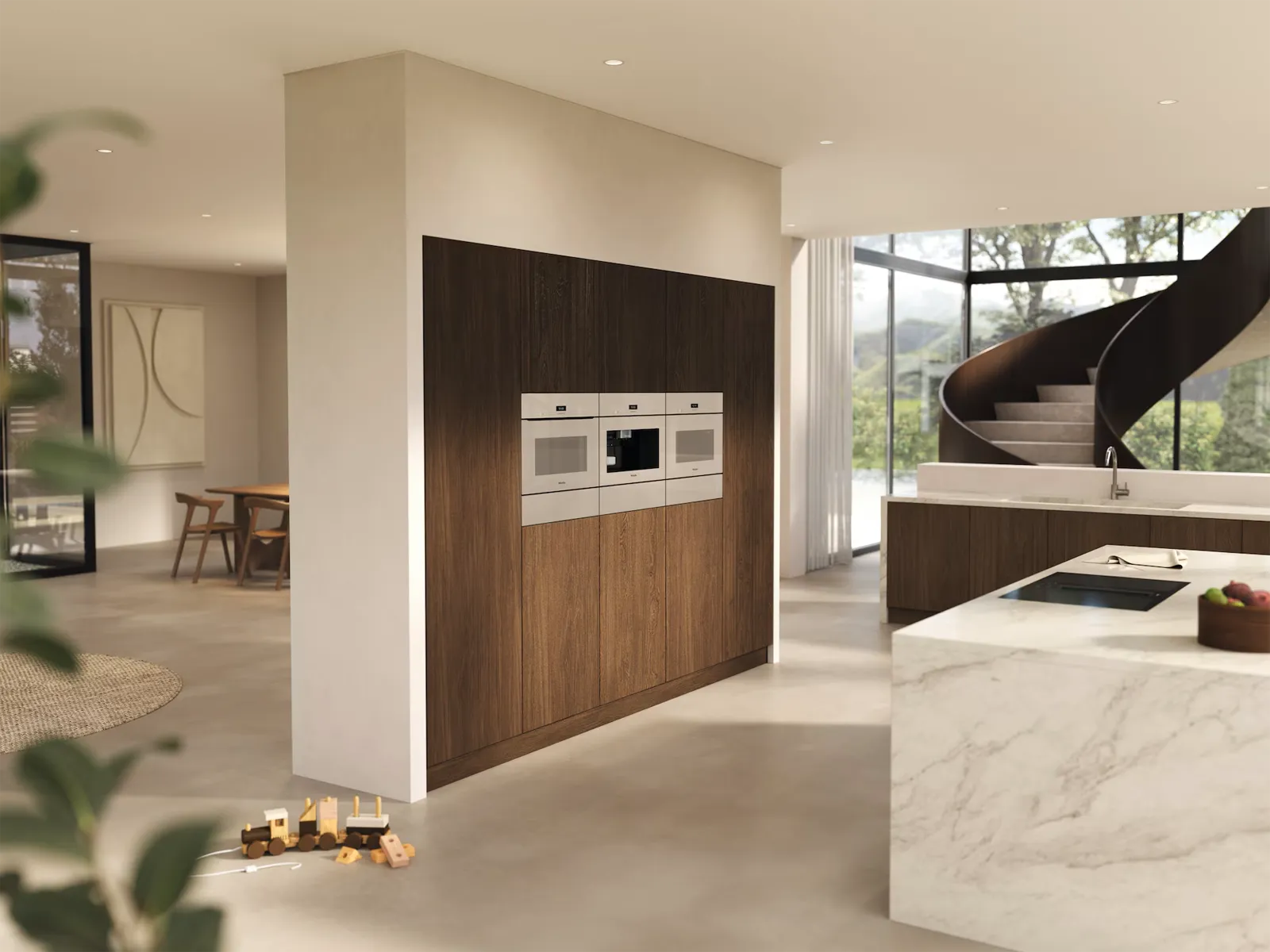Miele תנור בנוי משולב מיקרו 45 ס"מ ArtLine Touch2Open תוצרת Miele דגם H 7440 BMX  Pearl beige — תמונה 9