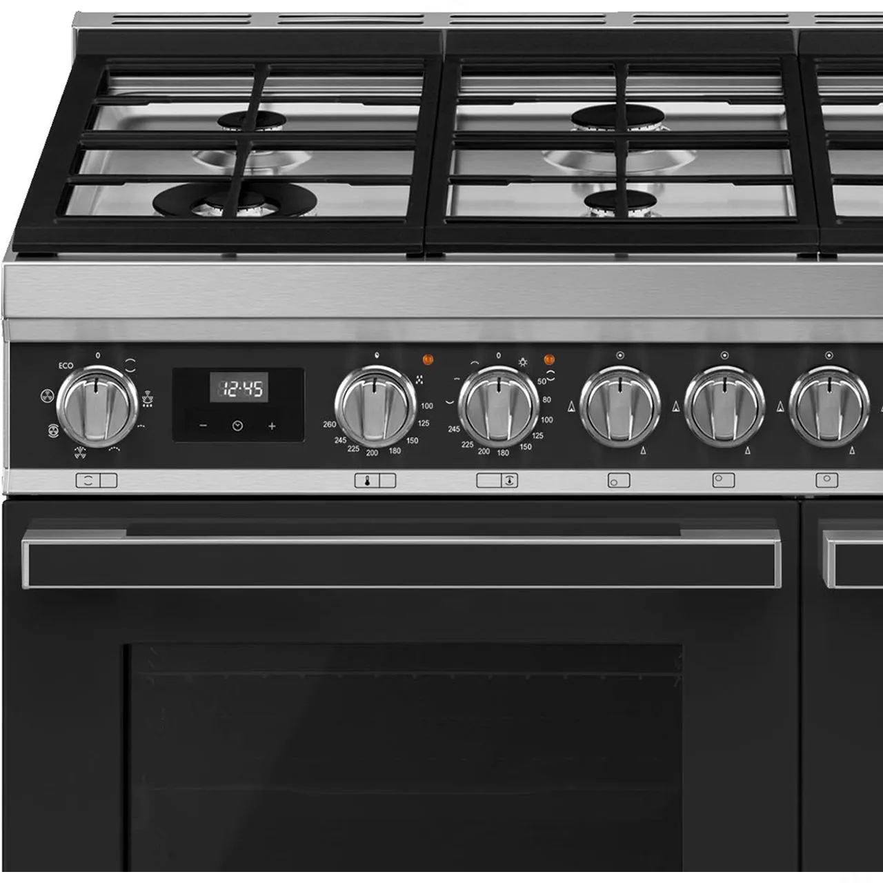 SMEG תנור דו תאי משולב כיריים גז 90 ס"מ סדרת PORTOFINO שחור אנטרציט תוצרת SMEG דגם CPF92GMA — תמונה 5