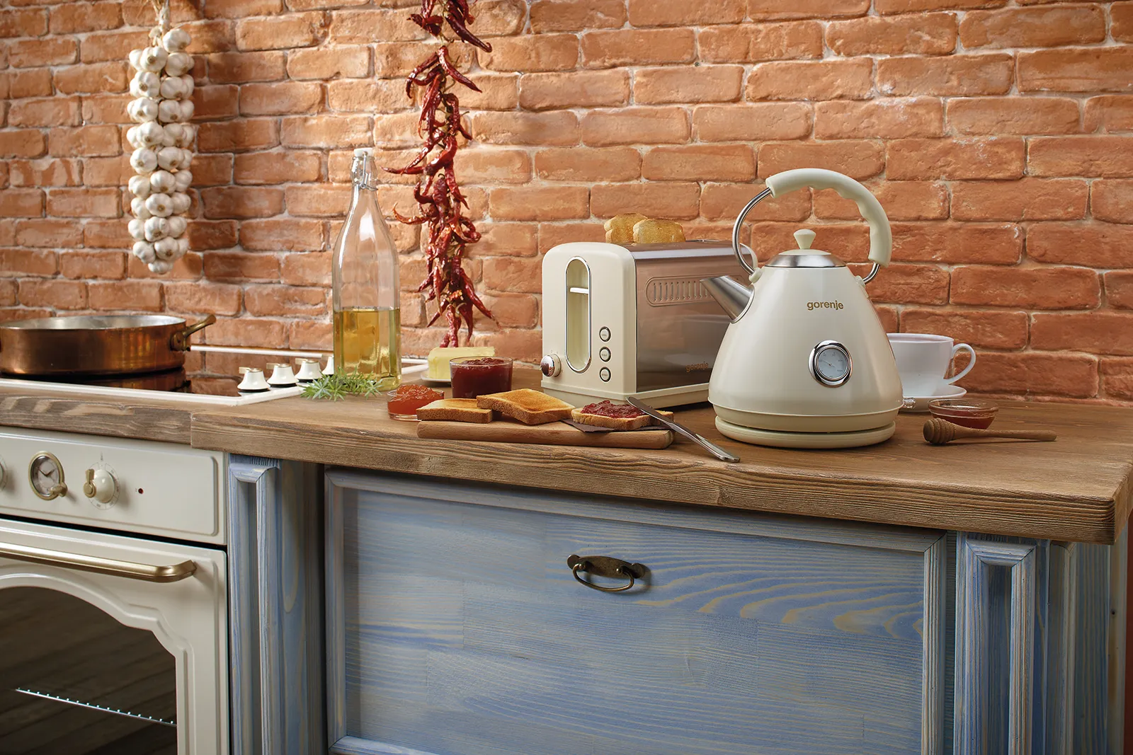 Gorenje קומקום חשמלי צבע שמנת מסדרת CLASSICO תוצרת Gorenje דגם K17CLI — תמונה 7