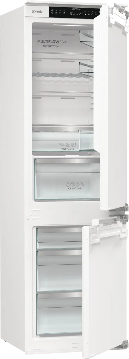 Gorenje מקרר אינטגרלי 60 ס"מ מקפיא תחתון גמיש 252 ליטר NoFrost Dual תוצרת Gorenje דגם NRKI517E62WF — תמונה 3