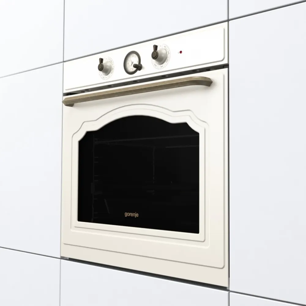 Gorenje תנור בנוי 60 ס''מ אפייה בלחות ExtraSteam  גימור שמנת 77 ליטר AirFry תוצרת Gorenje דגם BOS67372CLI — תמונה 2