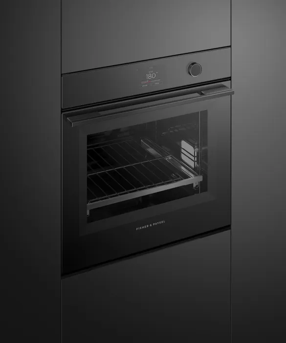Fisher & Paykel תנור בנוי פירוליטי 60 ס"מ AirFry צג TFT גימור שחור סדרה 9 תוצרת FISHER&PAYKEL דגם OB60SMPTDB1 — תמונה 4