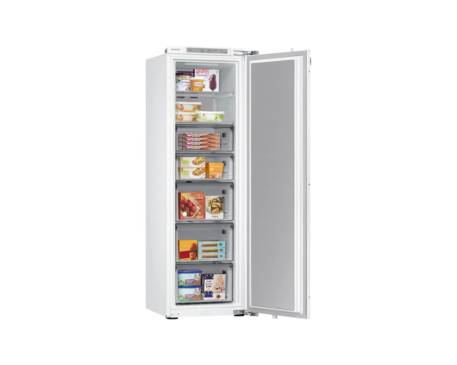 Samsung מקפיא אינטגרלי גמיש 60 ס"מ 220 ליטר Digital Inverter מצב שבת NO FROST תוצרת Samsung דגם BRZ227205WW — תמונה 5