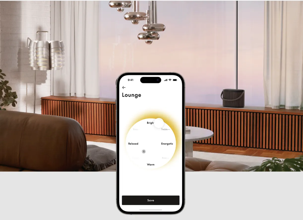 רמקול Wi-Fi & Bluetooth נייד ועוצמתי מותאם לחוץ תוצרת B&O דגם Beosound A5