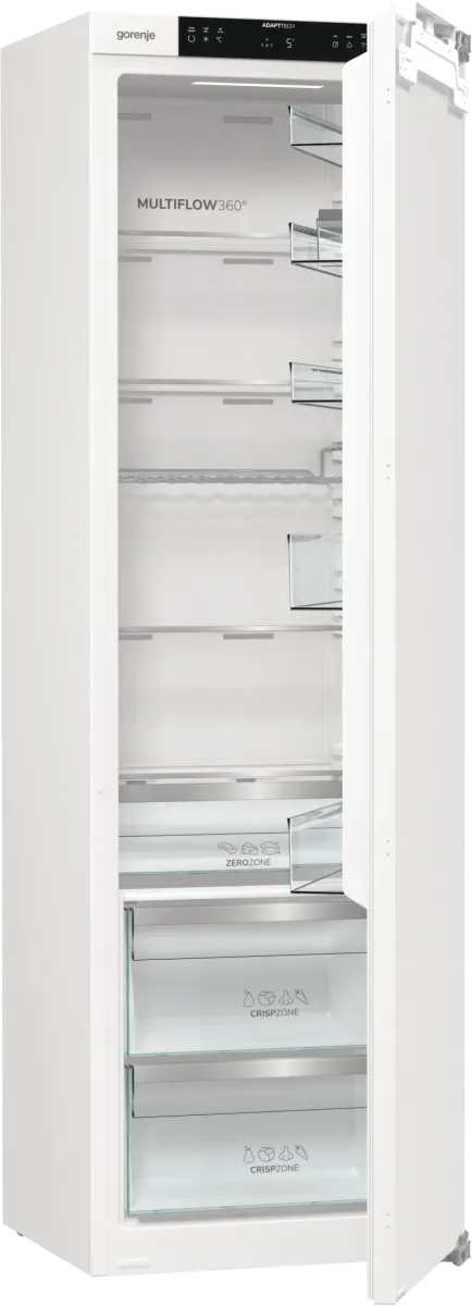 Gorenje מקרר אינטגרלי 60 ס"מ ללא מקפיא 300 ליטר מגירת אפס מנוע אינוורטר תוצרת Gorenje דגם RI517E62WF — תמונה 3
