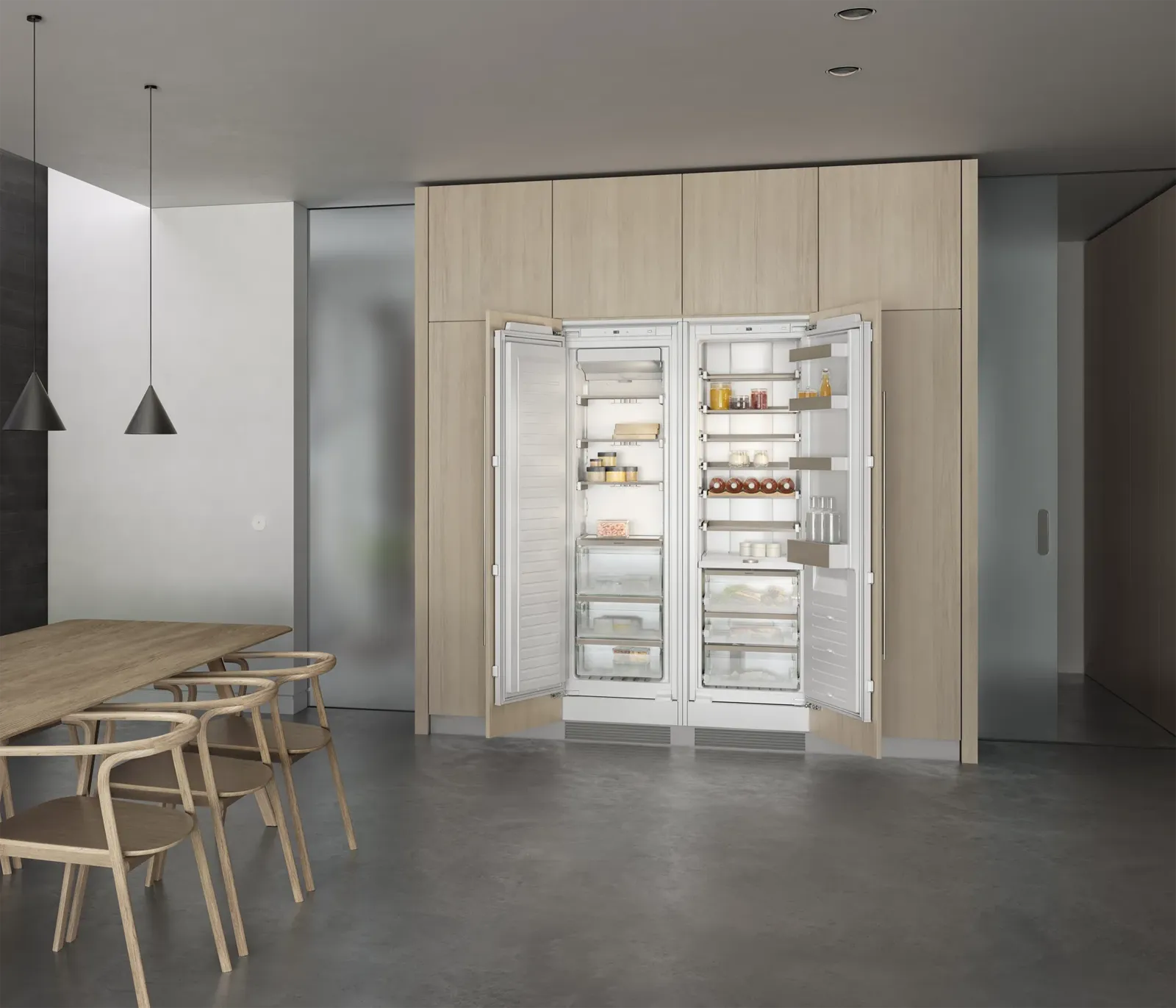 GAGGENAU מקרר אינטגרלי ללא מקפיא 60 ס"מ דלת Push-to-open טריקה שקטה 289 ליטר תוצרת GAGGENAU דגם RC289370 — תמונה 9