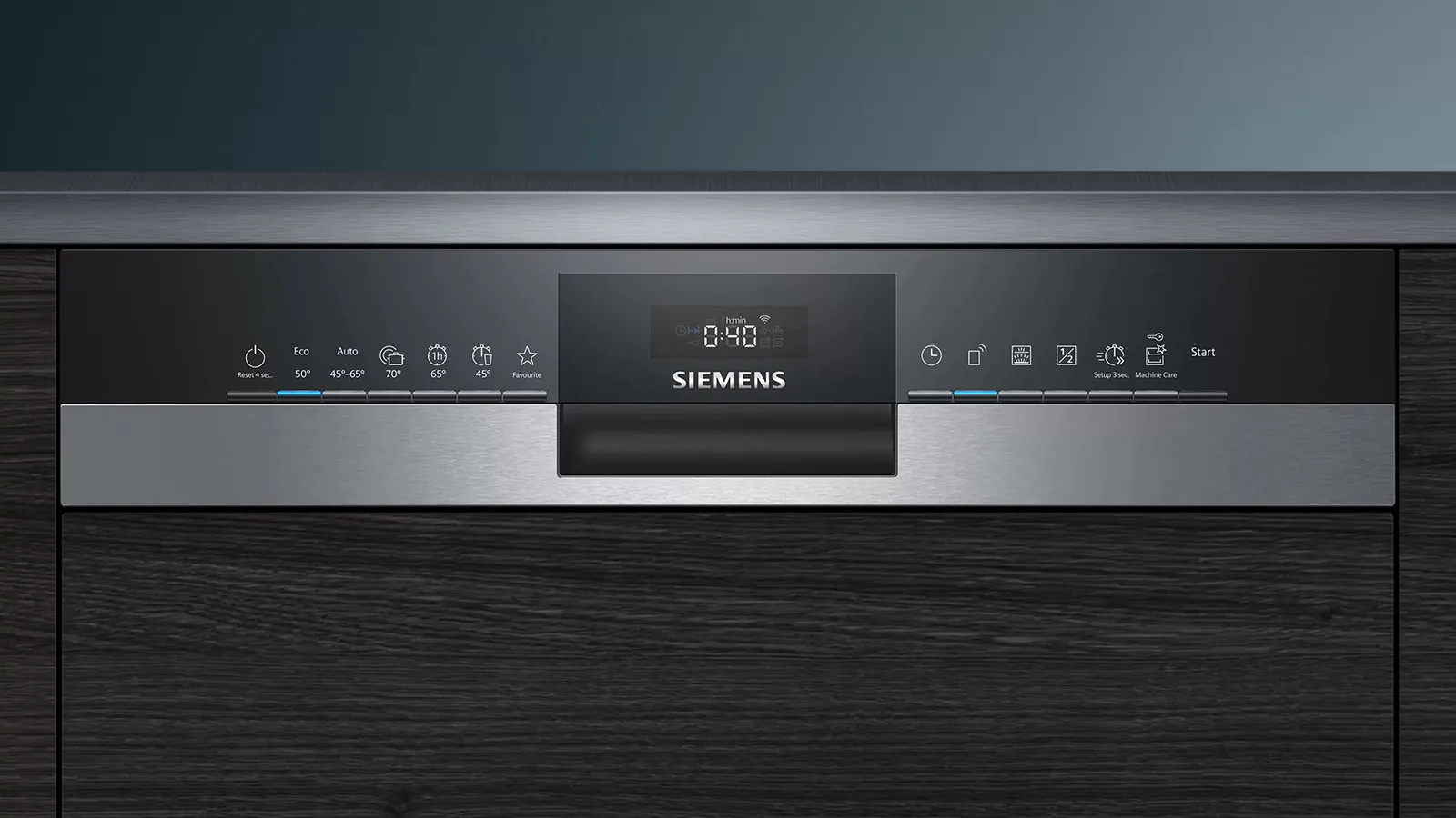 Siemens מדיח כלים חצי אינטגרלי 60 ס"מ סלסלה שלישית תוצרת Siemens דגם SN53HS60CE — תמונה 2