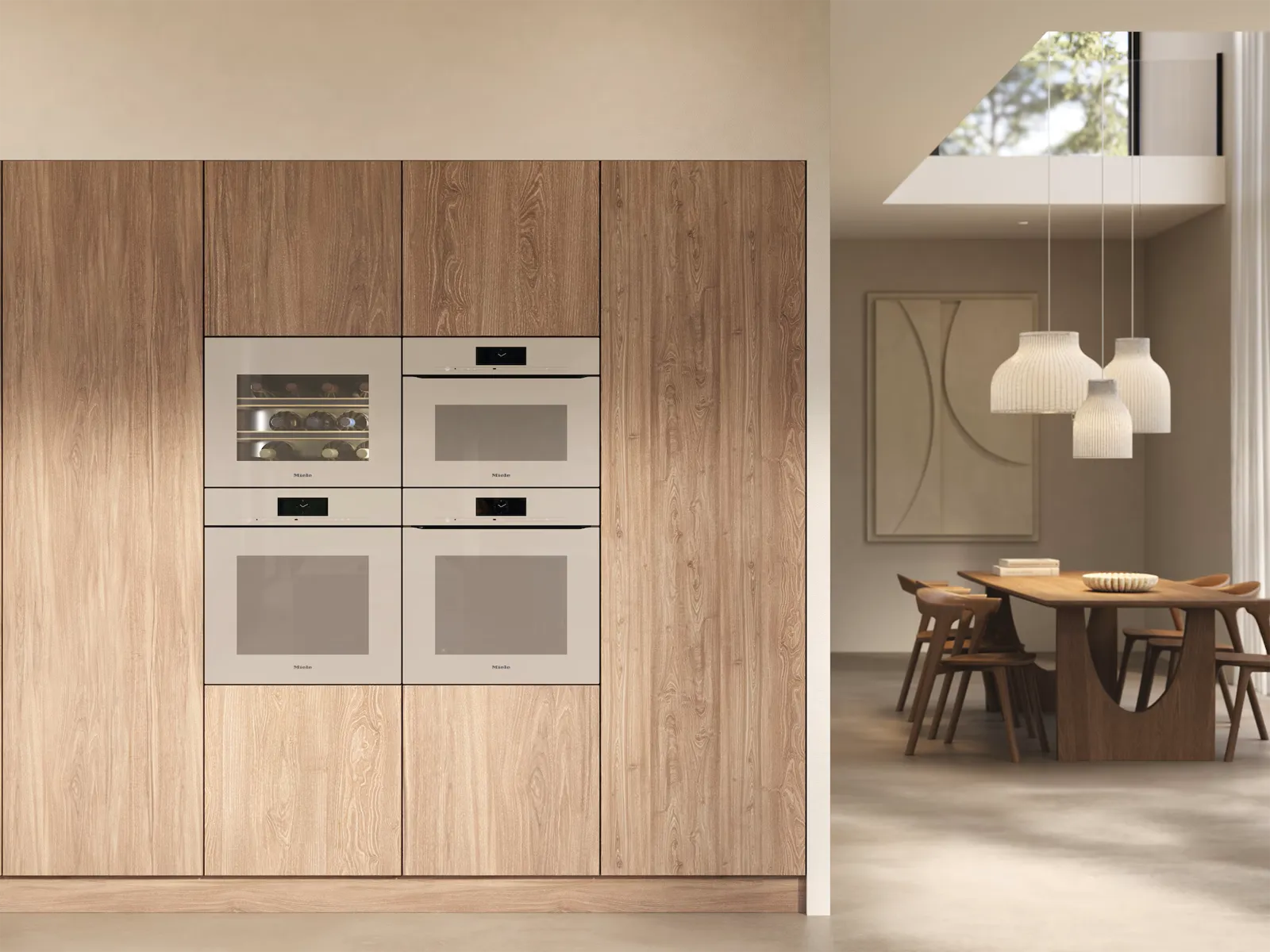 Miele תנור שף משולב מיקרו 45 ס"מ ArtLine Touch2Open M-Touch תוצרת Miele דגם H 7840 BMX Pearl beige — תמונה 9