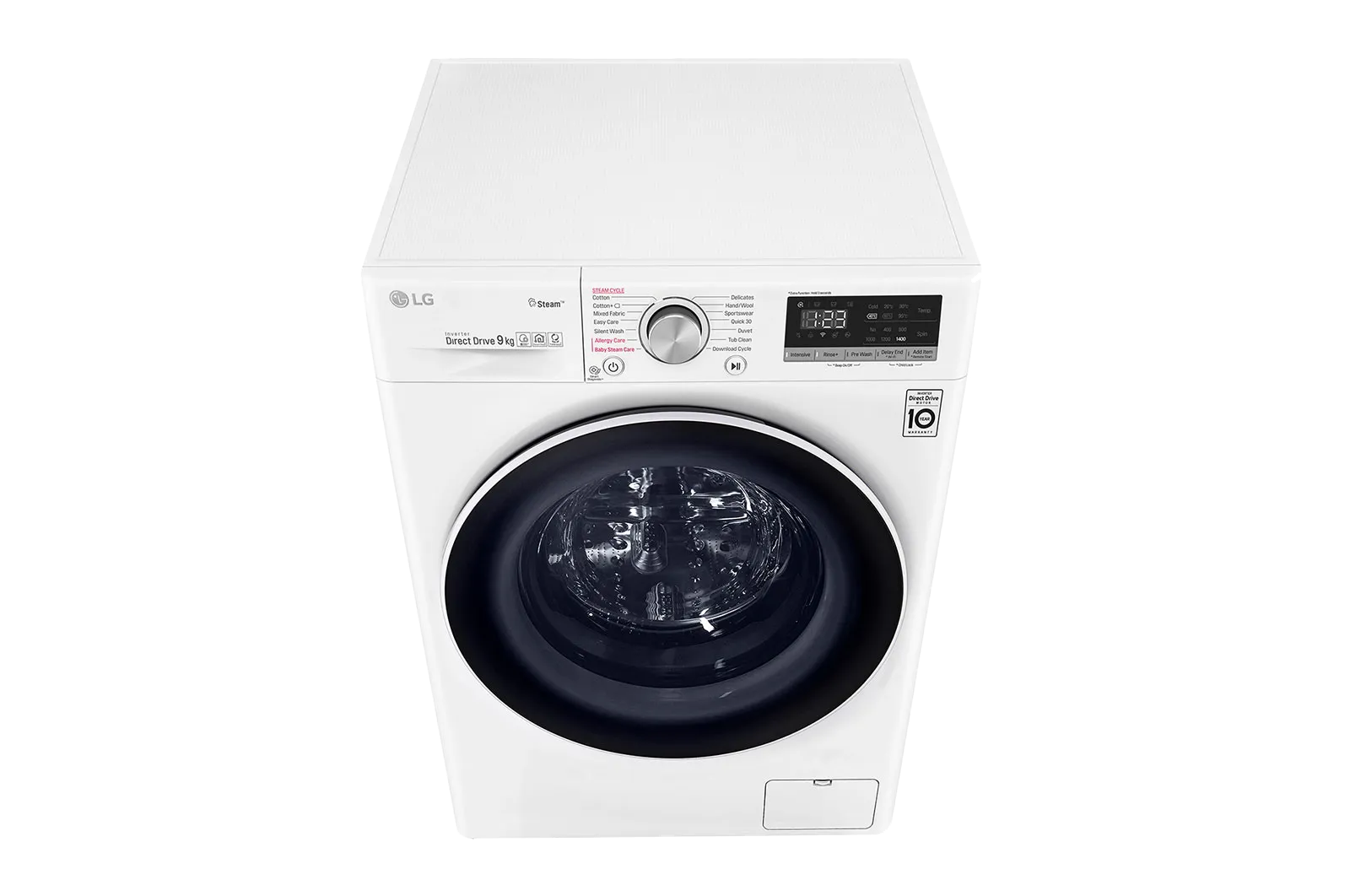 LG מכונת כביסה פתח חזית 9 ק"ג מנוע אינוורטר +Steam מבית LG דגם F1409SW — תמונה 10