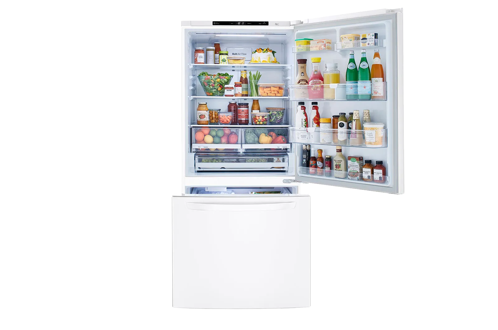 LG מקרר מקפיא תחתון 714 ליטר מדחס אינוורטר צבע לבן מבית LG דגם GM-859RWC — תמונה 8