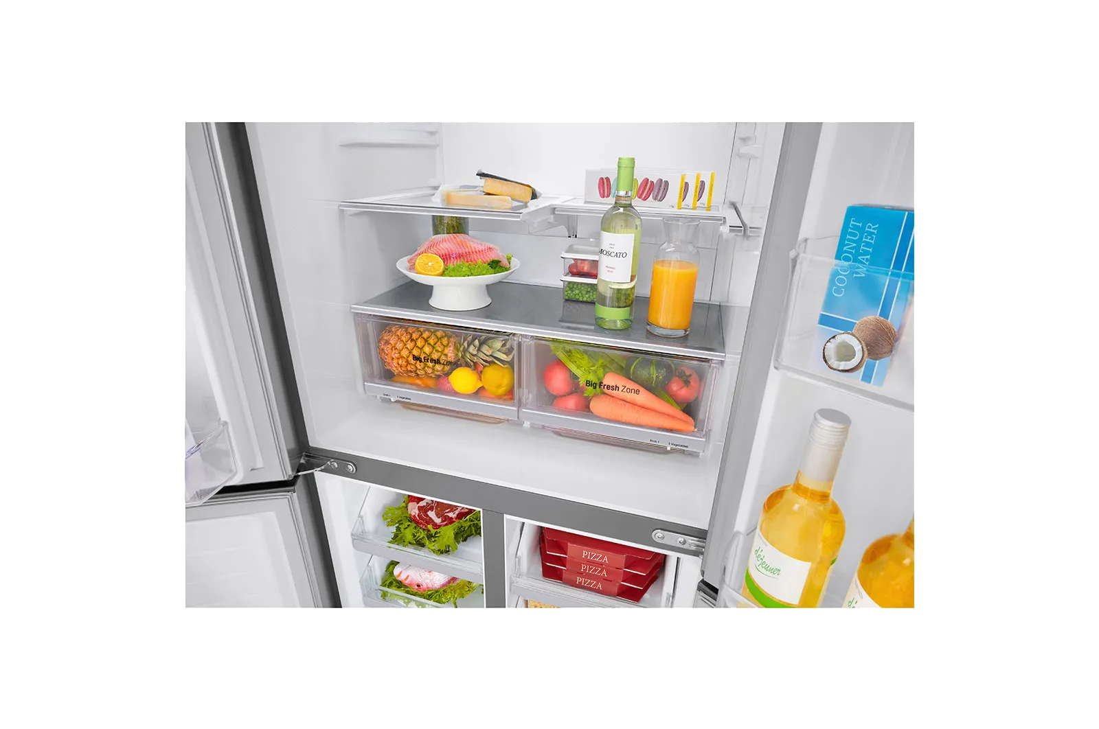 LG מקרר 4 דלתות Inverter  רוחב 83.5 ס"מ מבית LG דגם GR-B618S — תמונה 7