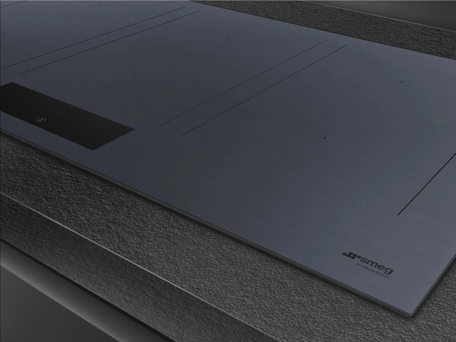 SMEG כיריים אינדוקציה 90 ס"מ 6 אזורי בישול גמישים FLEX גימור אפור מוברש Neptune Grey תוצרת SMEG דגם SIM1964DG — תמונה 2