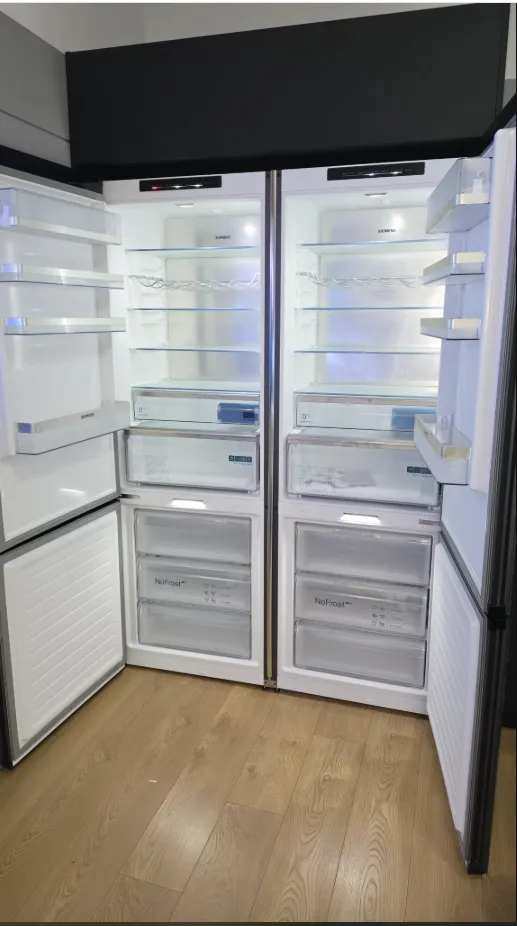 Siemens מקרר קו ארון מקפיא תחתון 140 ס"מ 880 ליטר NO FROST hyperFresh זכוכית סאטן שחורה מט תוצרת Siemens דגם KG49NSBBF 140 — תמונה 17
