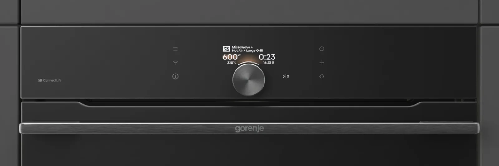 Gorenje תנור בנוי משולב מיקרוגל 45 ס''מ 50 ליטר ניקוי באדים מצב שבת AirFry שחור מלא סדרה G800 תוצרת Gorenje דגם BCM4058B — תמונה 8