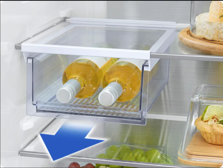 Samsung מקרר אינטגרלי 70 ס"מ מקפיא תחתון גמיש Digital Inverter דלת סליידר NO FROST מצב שבת הלכתי תוצרת Samsung דגם BRB38G705DWWM — תמונה 11
