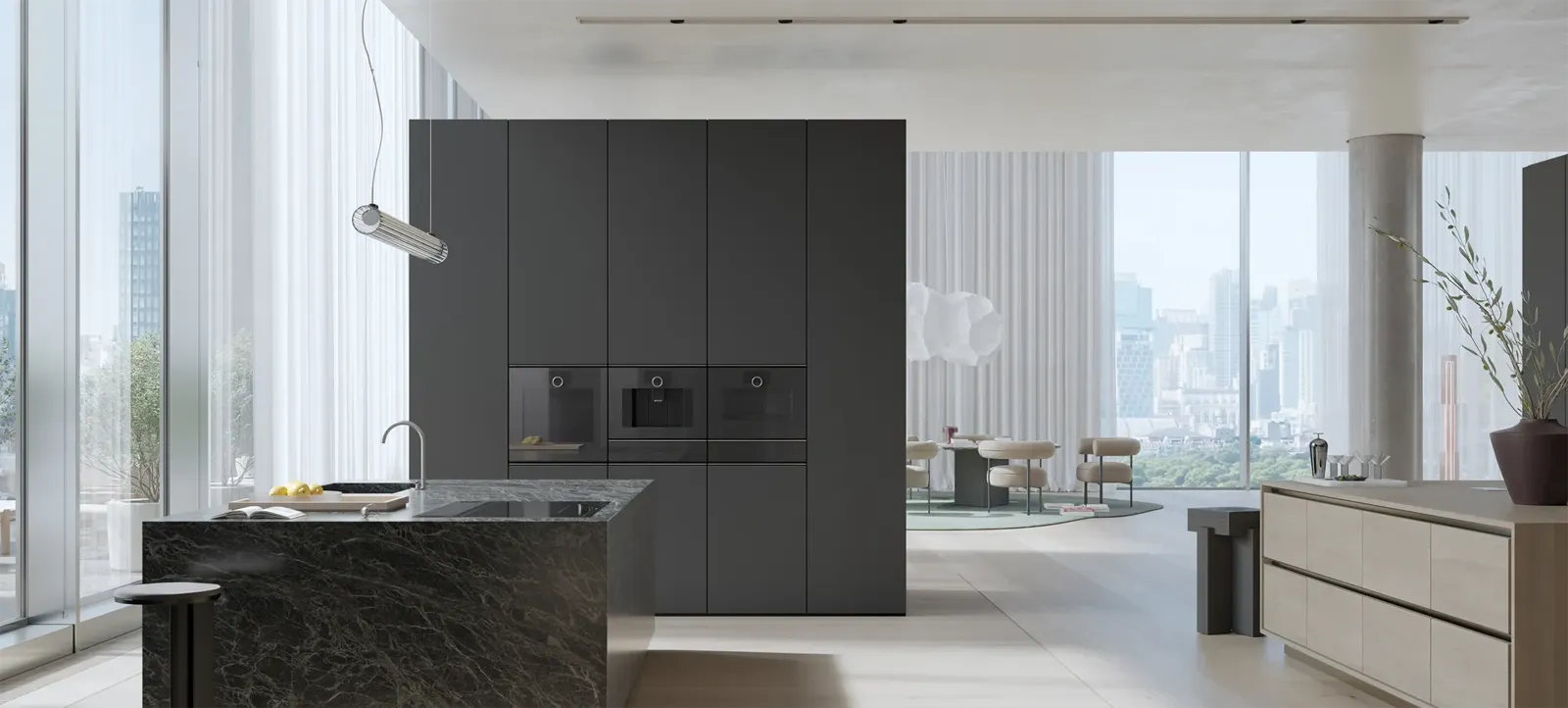 GAGGENAU תנור בנוי פירוליטי 60 ס"מ דלת צד גימור Onyx סדרת Minimalistic תוצרת GAGGENAU דגם GO240100 — תמונה 13