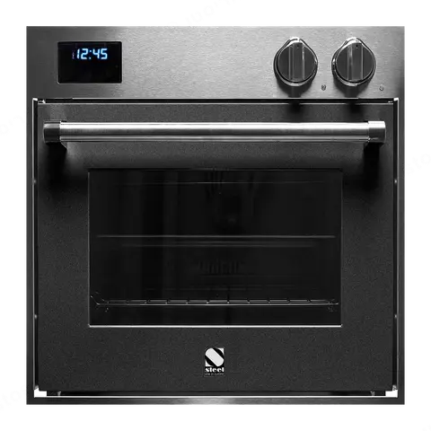 Steel תנור בנוי 60X60 ס''מ בגימור שחור אנטרציט סדרת Genesi תוצרת Steel דגם  GFE6 ANTRACITE 