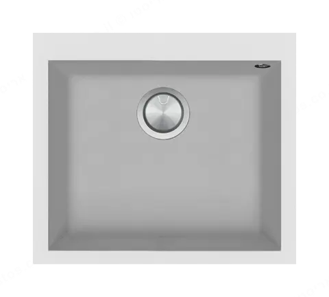 Barazza כיור מובנה 50×57 ס"מ גרניט לבן שלג תוצרת Barazza דגם 1LSO61B
