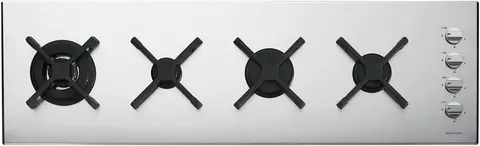 Barazza כיריים גז 120 ס"מ 4 להבות Barazza דגם 1PI12035SLVE סדרת SELECT נירוסטה