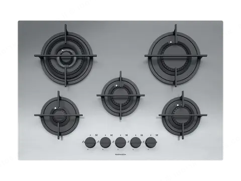 Barazza כיריים גז 75 ס"מ 5 להבות Barazza סדרת MOOD נירוסטה דגם 1PMD70