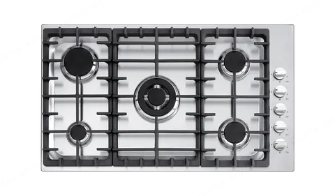 Barazza כיריים גז 90 ס"מ 5 להבות Barazza דגם 1POF90 סדרת OFFICINA נירוסטה