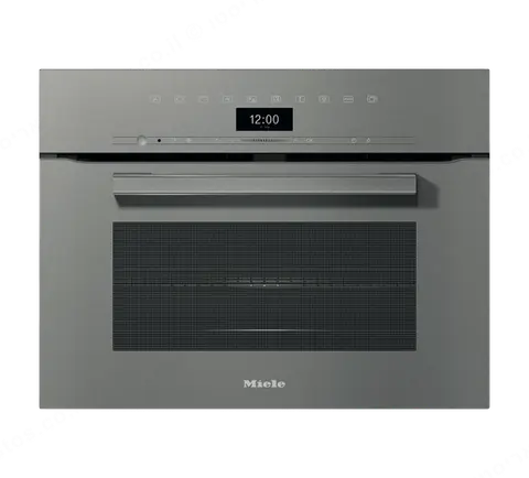 Miele תנור בנוי משולב מיקרו 45 ס"מ סגירה ופתיחה שקטה VITRO LINE תוצרת Miele דגם H 7440 BM grey