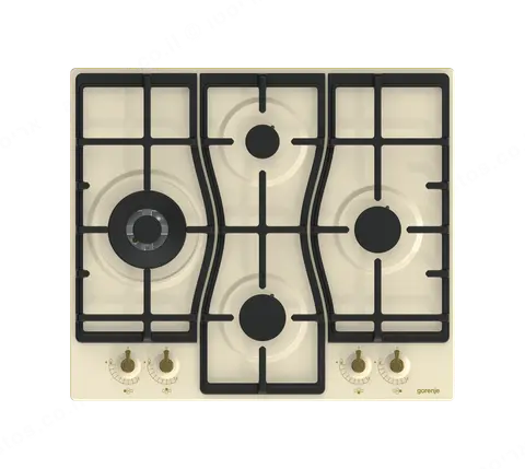 Gorenje כיריים גז 60 ס"מ גימור שמנת כפרי סדרת CLASSICO תוצרת Gorenje דגם GW6D41CLI