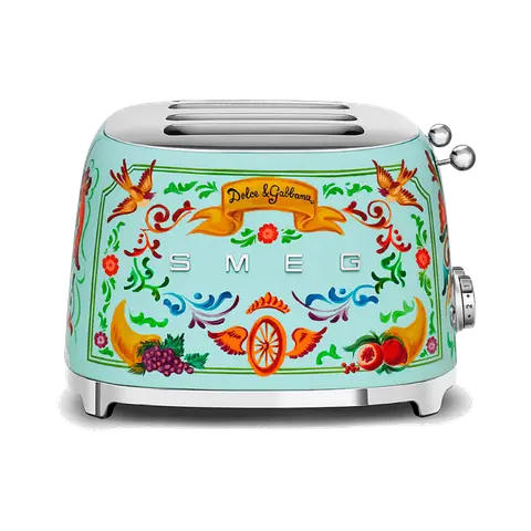 SMEG מצנם 4 פרוסות רטרו בעיצוב DOLCE & GABBANA תוצרת SMEG דגם TSF03DGEU
