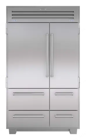 SUB ZERO מקרר ומקפיא 122 ס"מ SBS נירוסטה פנים וחוץ סדרת PRO  תוצרת Sub zero דגם ICBPRO4850