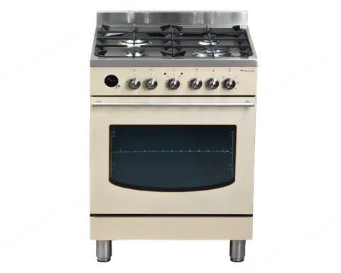 Bompani תנור משולב כיריים גז 60 ס"מ נירוסטה BOMPANI BO644SB