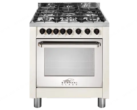 Bompani תנור משולב כיריים גז 70 ס''מ שמנת BOMPANI BC794CA