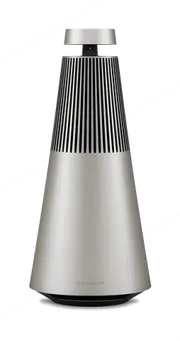 bang & olufsen רמקול עוצמתי עם טכנולוגיית העדשה האקוסטית צבע כסף מוברש מבית Bang & Olufsen דגם Beosound 2 Natural Brushed