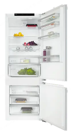 Miele מקרר אינטגרלי מקפיא תחתון 70 ס''מ DuplexCool DynaCool טריקה שקטה תוצרת Miele דגם KFN 7934 D