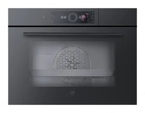 V-ZUG תנור בנוי 45 ס"מ אידוי ואפייה תוצרת V-ZUG דגם CombairSteamer V4000 45 זכוכית מראה שחורה