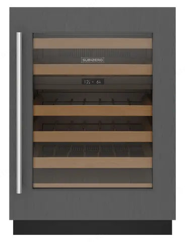 SUB ZERO מקרר יין UNDERCOUNTER אינטגרלי חיפוי ארונות 61 ס”מ 46 בקבוקים תוצרת Sub zero דגם ICBUW-24/O
