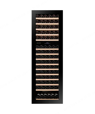 DUNAVOX מקרר יין אינטגרלי בנוי ביחידה גבוהה 178.4 ס"מ פתיחה חשמלית תוצרת Dunavox דגם DAB-114.288DB