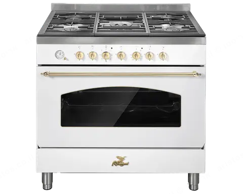 Bompani תנור משולב כיריים גז 90 ס"מ לבן BOMPANI BO680AA