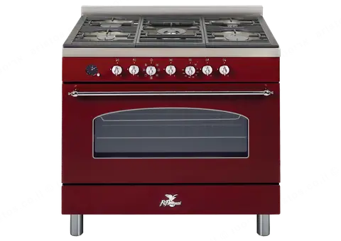 Bompani תנור משולב כיריים גז 90 ס"מ בורדו BOMPANI BO689AH