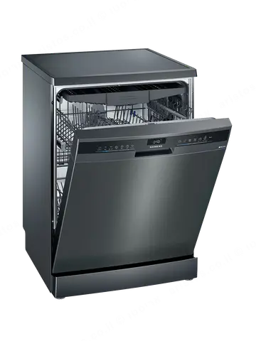 Siemens מדיח כלים עצמאי רחב 60 ס"מ פתיחה אוטומטית נירוסטה מושחרת תוצרת Siemens דגם SN23EC14CE