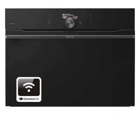 Gorenje תנור בנוי משולב מיקרוגל 45 ס''מ 50 ליטר ניקוי באדים מצב שבת AirFry שחור מלא סדרה G800 תוצרת Gorenje דגם BCM4058B