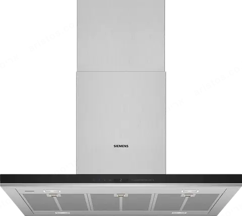 Siemens קולט אדים ארובה לאי 90 ס"מ נירוסטה פאנל שחור HomeConnect סדרת iQ700 תוצרת Siemens דגם LF91BUV50