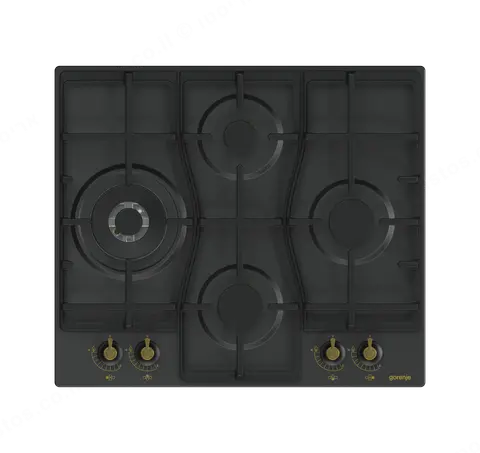 Gorenje כיריים גז 60 ס"מ גימור שחור כפרי סדרת CLASSICO תוצרת Gorenje דגם GW6D41CLB