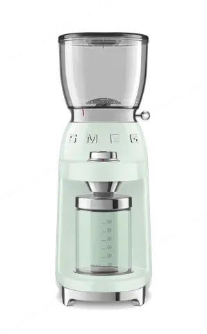 SMEG מטחנת קפה לכל סוגי הקפה בצבע פיסטוק מסדרת 50's Retro Style,תוצרת SMEG דגם CGF01PGEU